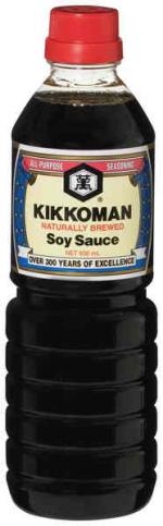 Kikkoman Naturally Brewed Soy Sauce 600ml