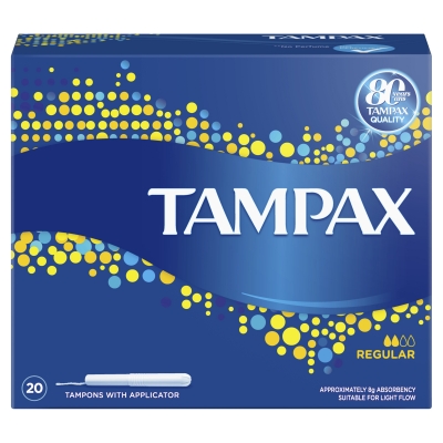 Tampax Tampons Regular Applicator 20 Pack