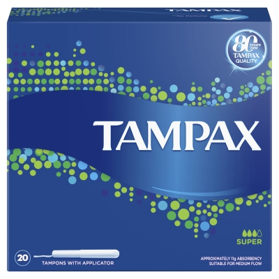 Tampax Tampons Super Applicator 20 Pack