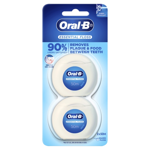 Oral B Dental Floss Essential 2 x 50m