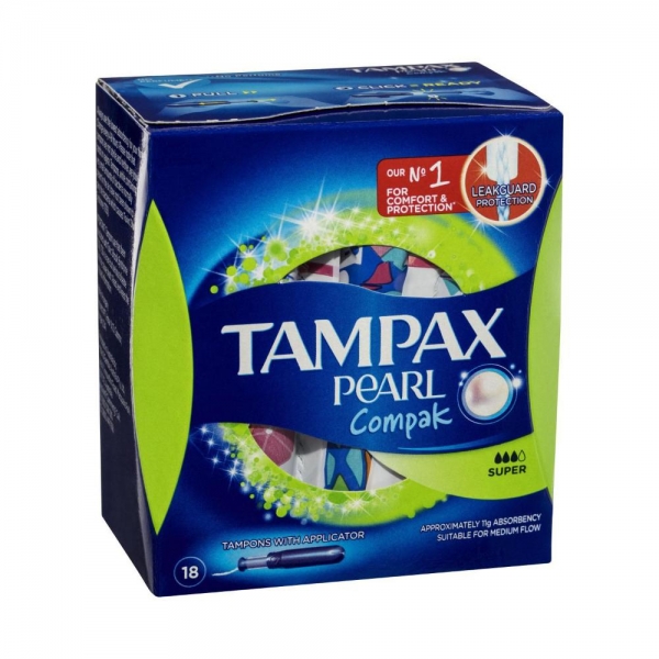 Tampax Tampons Pearl Super 18 Pack