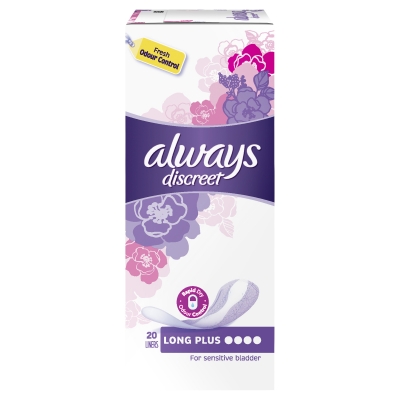 Always Discreet Long Liners Plus 20 Pack