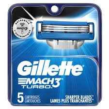 Gillette Mach3 Turbo Cartridges 5 Pack