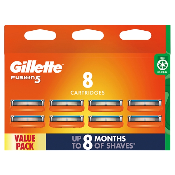 Gillette Fusion Razor Blades Cartridges 8 Pack