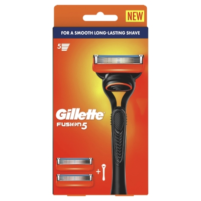 Gillette Fusion Razor + 2 Cartridges
