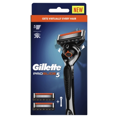 Gillette Proglide Flexball Razor & 2 Cartridges