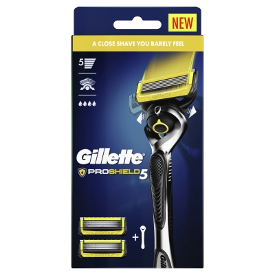 Gillette Fusion Proshield Flexball Razor + 2 Cartridges