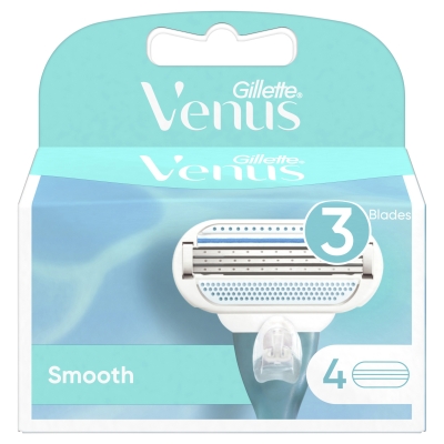 Gillette Venus Smooth Razor Blade Refills 4 Pack