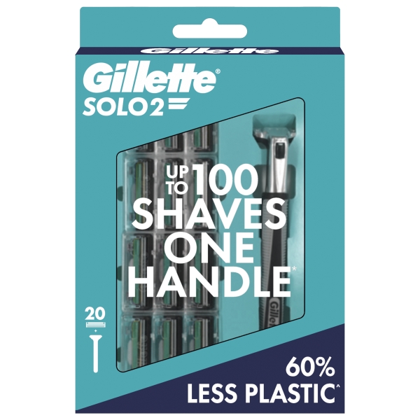 Gillette SOLO2 Men's Razor + 20 Refills