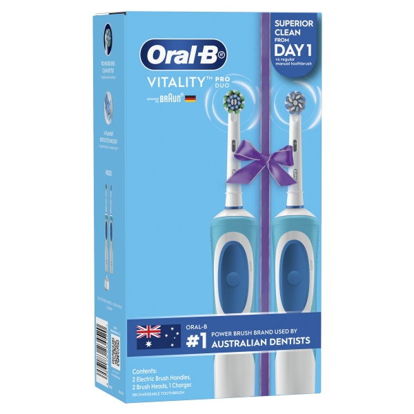 Oral B Electric Toothbrush Vitality 2 Pack