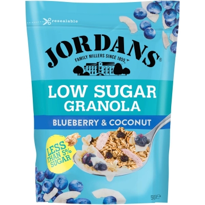 Jordans Low Sugar Granola Blueberry & Coconut 500g