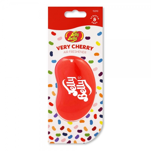 Jelly Belly 3D Gel Hanging Car Freshener Cherry 1 Pack