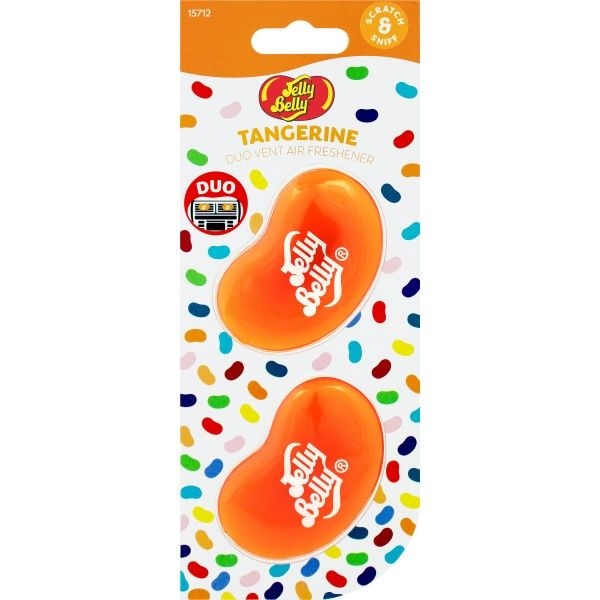 Jelly Belly Duo Vent Air Freshener Tangerine 2 Pack
