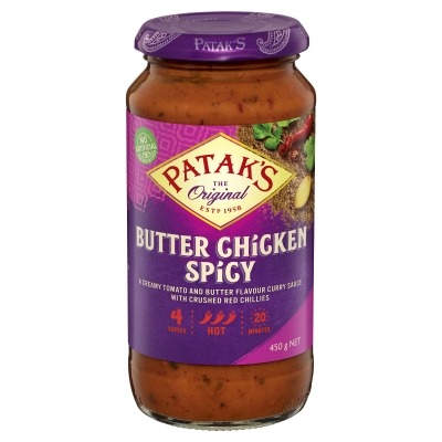 Patak's Simmer Sauce Butter Chicken Spicy 450g
