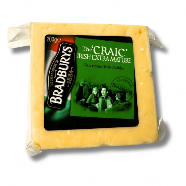 The Craic Extra Mature Irish Cheddar Pre Pack 200g
