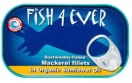 Fish 4 Ever Mackarel Fillets In Sunflower Oil 118g