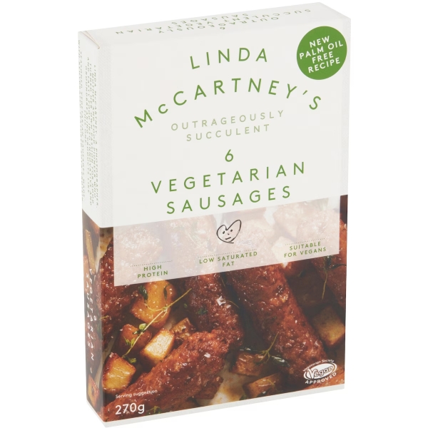 Linda McCartney Vegetarian Sausages 6 Pack 270g