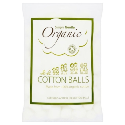 Simply Gently Organic Cotton Balls 100 Pack