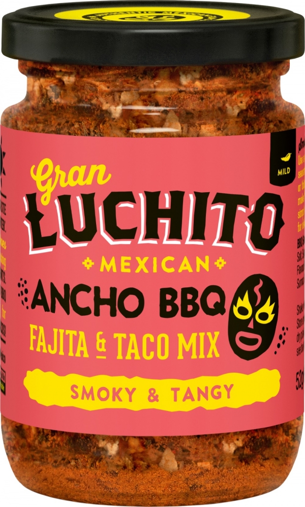 Gran Luchito Ancho BBQ Fajita & Taco Mix Mild 52g