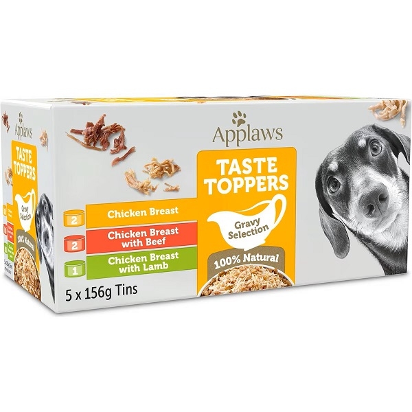 Applaws Dog Food Taste Toppers Gravy Selection 5 x 156g