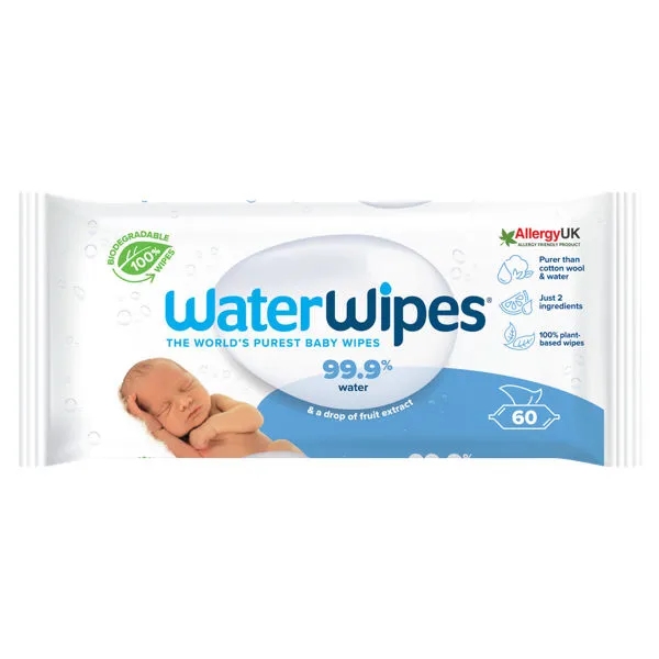 Water Wipes Baby Wipes 60 Pack