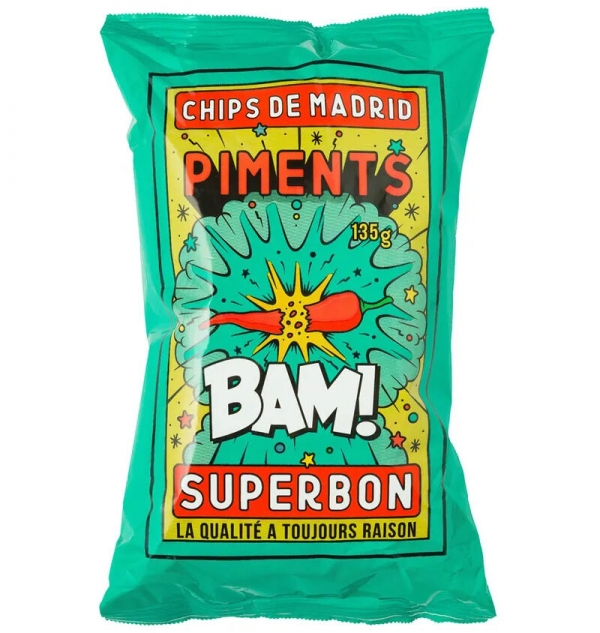 Superbon Chips Pimento 135g