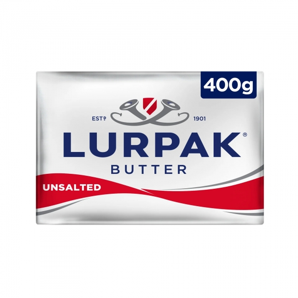 Lurpak Block Butter Unsalted 400g