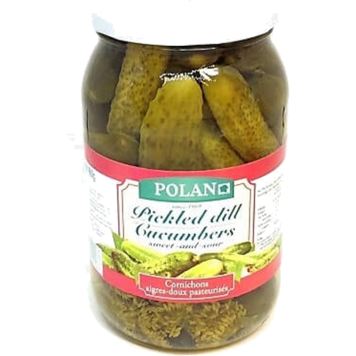 Polan Pickled Dill Cucumbers Sweet & Sour 860g