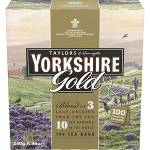 Taylors of Harrogate Yorkshire Gold Teabags 100 Pack 240g