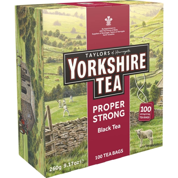 Taylors of Harrogate Yorkshire Teabags Strong 100 Pack