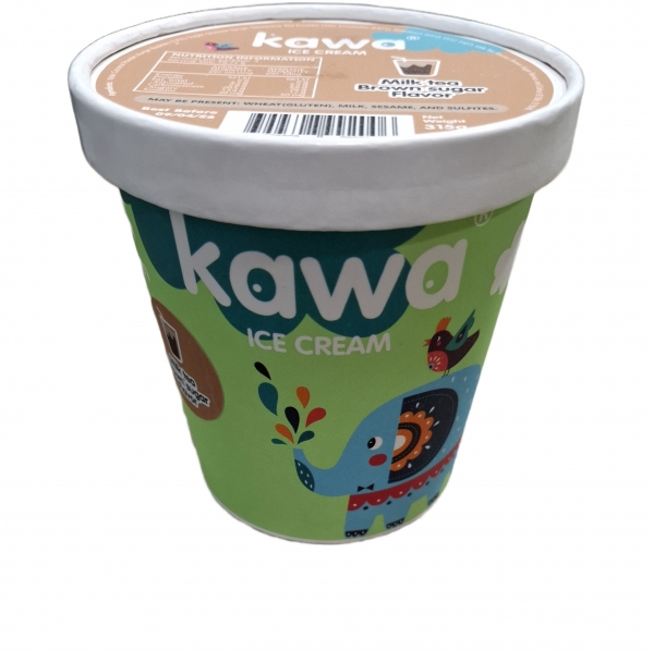Kawa Ice Cream Tub Milk Tea Brown Sugar 315g