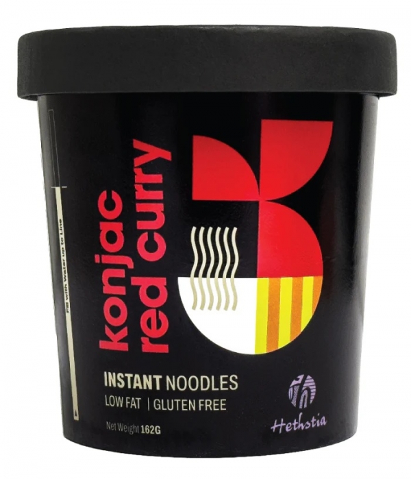 Hethstia Instant Noodles Konjac Red Curry 162g