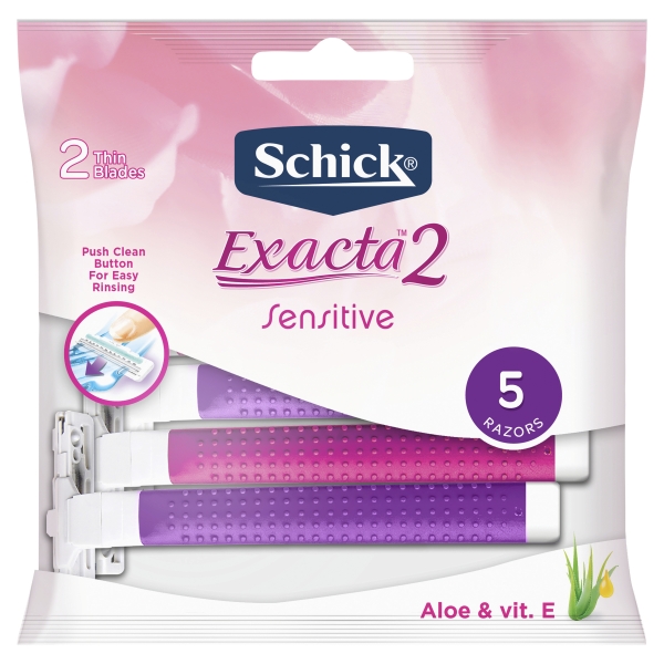 Schick Exacta 2 Women Sensitive Disposable Razors 5 Pack