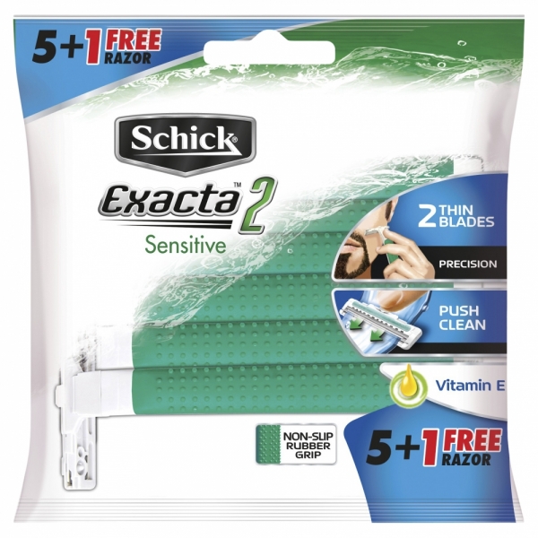 Schick Exacta 2 Sensitive Disposable Razor 5+1 Pack