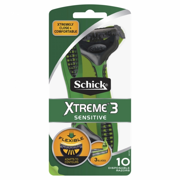 Schick Xtreme 3 Sensitive Disposable Razors 10 Pack