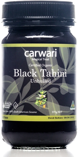 Carwari Organic Tahini Black Unhulled 375g