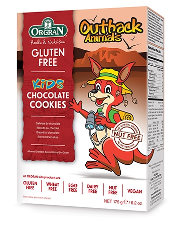 Orgran Biscuits Outback Animal Chocolate Gluten Free 175g