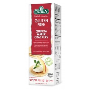 Orgran Multigrain Wafer Crackers Quinoa Gluten Free 100g