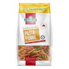 Orgran Pasta Penne Corn & Veg 350g