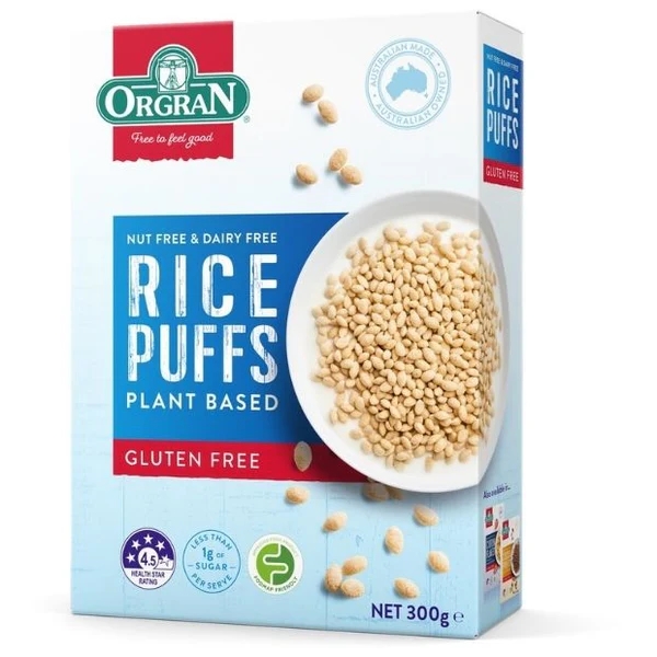 Orgran Rice Puffs Gluten Free 300g