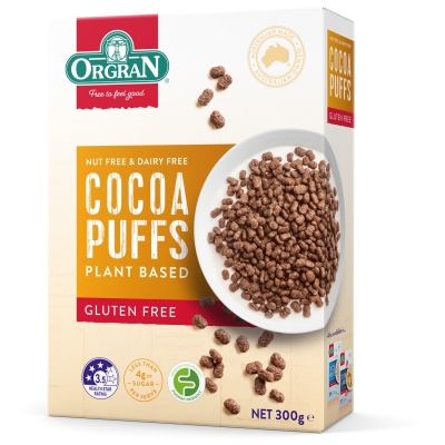 Orgran Cocoa Puffs Gluten Free 300g