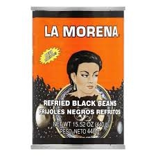 La Morena Refried Black Beans 440g