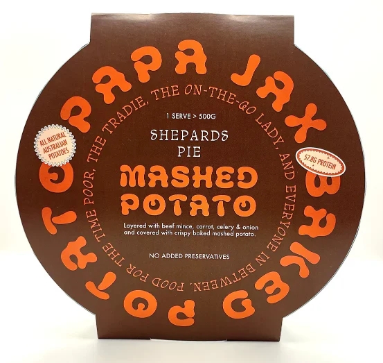 Papa Jax Baked Mashed Potato Shepards Pie 500g