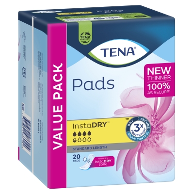 Tena Pads Instadry Standard 20 Pack