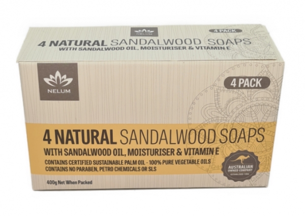 Nelum Soap Natural Sandalwood 4 Pack