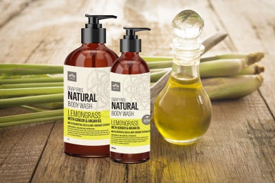 Nelum Body Wash Lemongrass With Ginger & Argan Oil 1lt
