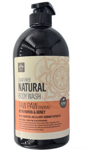 Nelum Natural Body Wash Paw Paw 1lt
