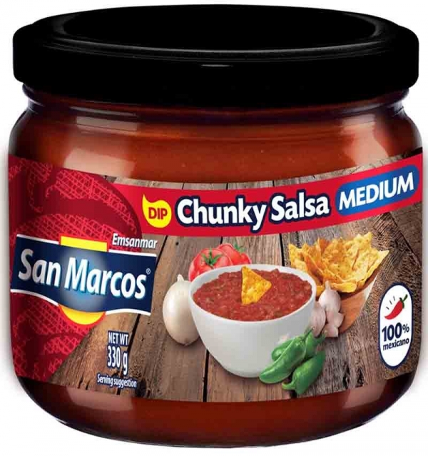 San Marcos Chunky Salsa Medium 330g
