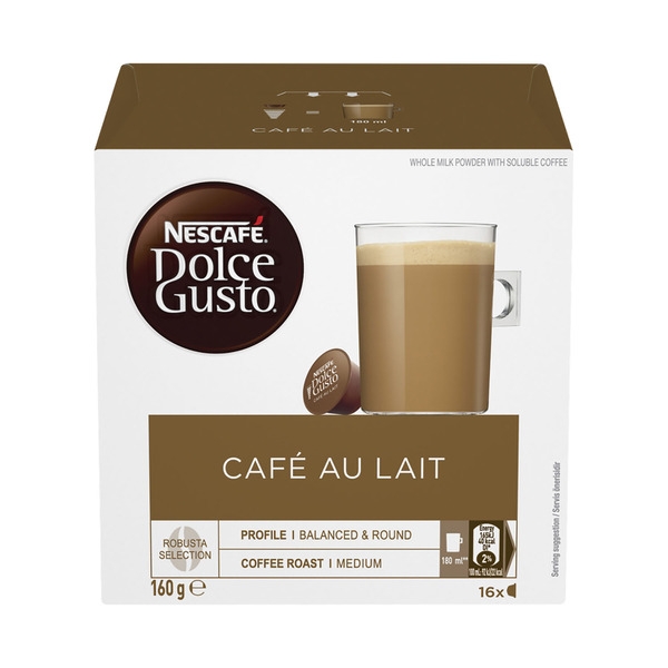 Nescafe Dolce Gusto Cafe Au Lait 16 Pack