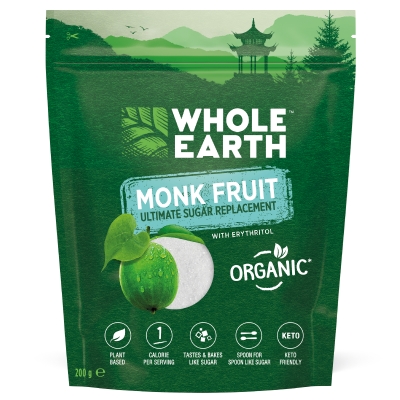 Whole Earth Monk Fruit Organic Sugar Replacement 200g